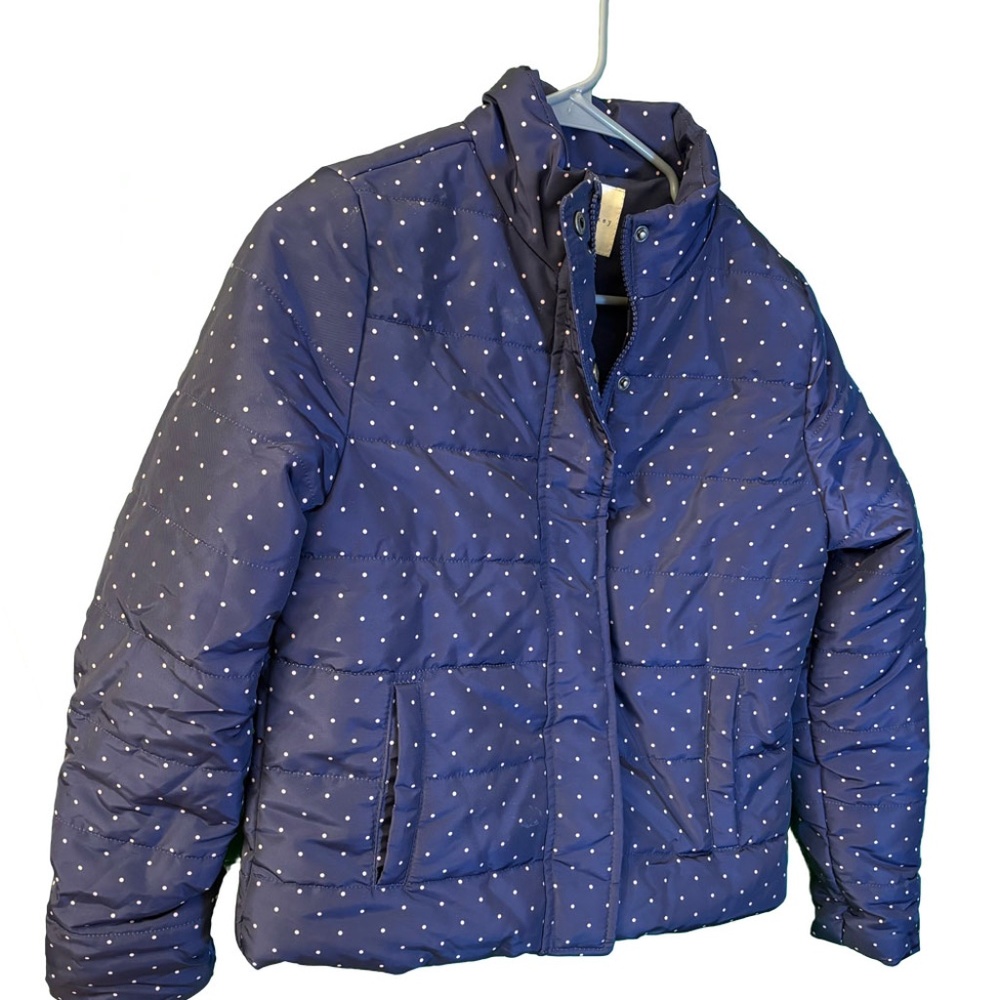 Cooper Key Quilted Blue Jacket XS